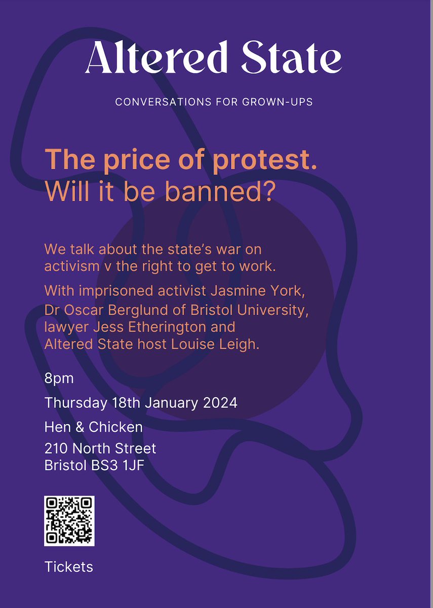 Altered___State's tweet photo. THE PRICE OF PROTEST

@GBCLegal @BristolDefenda1 @novaramedia @TWT_NOW @creative_youth @freestylebristo 

#protest #activism #freedomofspeech #righttoprotest #rights #conservativeparty #publicorderact #ukgovernment #extremism #thepriceofprotest #alteredstate #bristolevents https://t.co/GNYMRNwypT