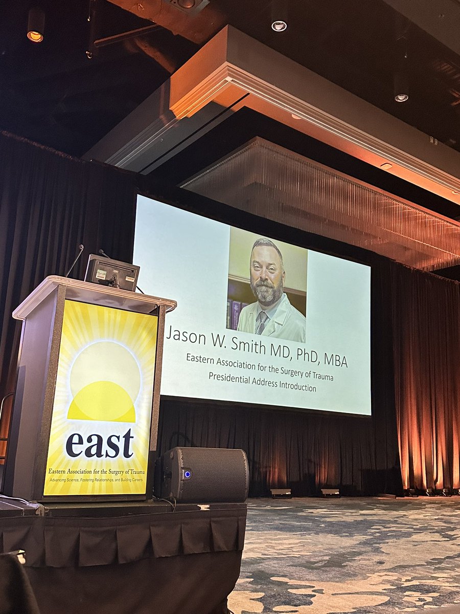 Thank you @DrJtrauma learned so much from you — as he leaves the helm of this organization we are in a better place his call to action today on gun violence mental health and suicide will remain a focus to us all 

“The Day”

#EAST2024
