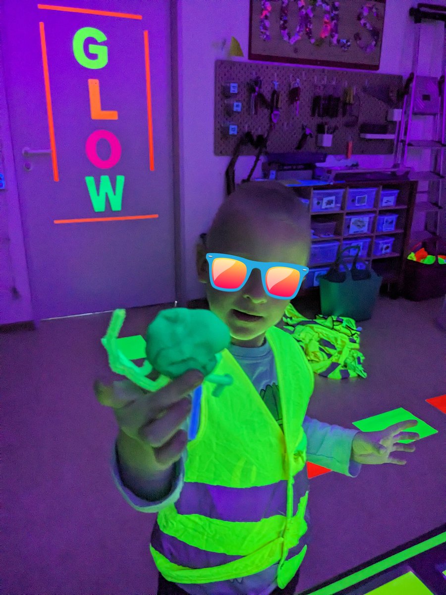 Finally getting to glow this week in the Makerspace!