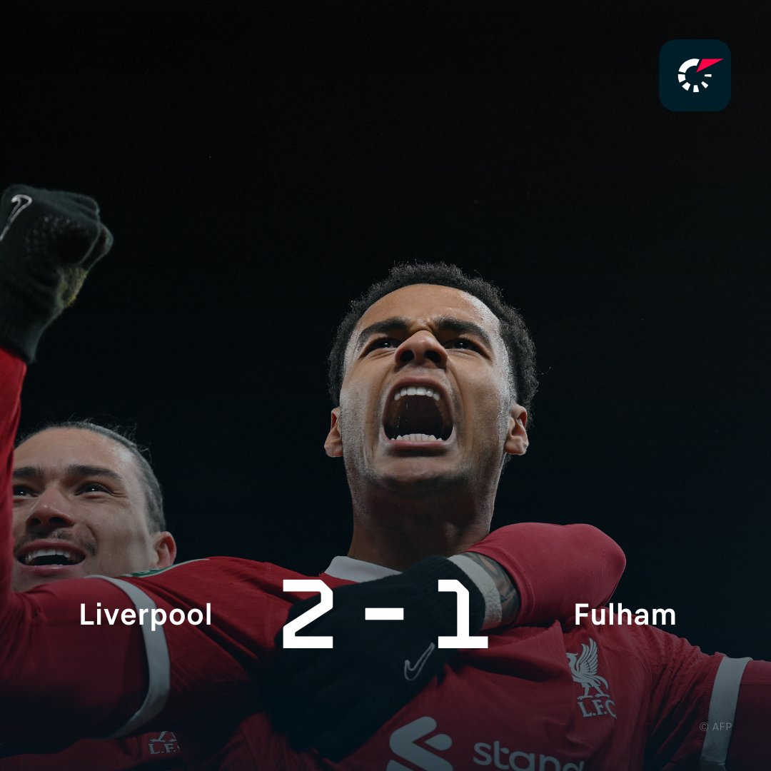 FlashscoreRO's tweet photo. #Liverpool revine de la 0-1 și câștigă turul semifinalei #CarabaoCup. https://t.co/mplpgy36b5