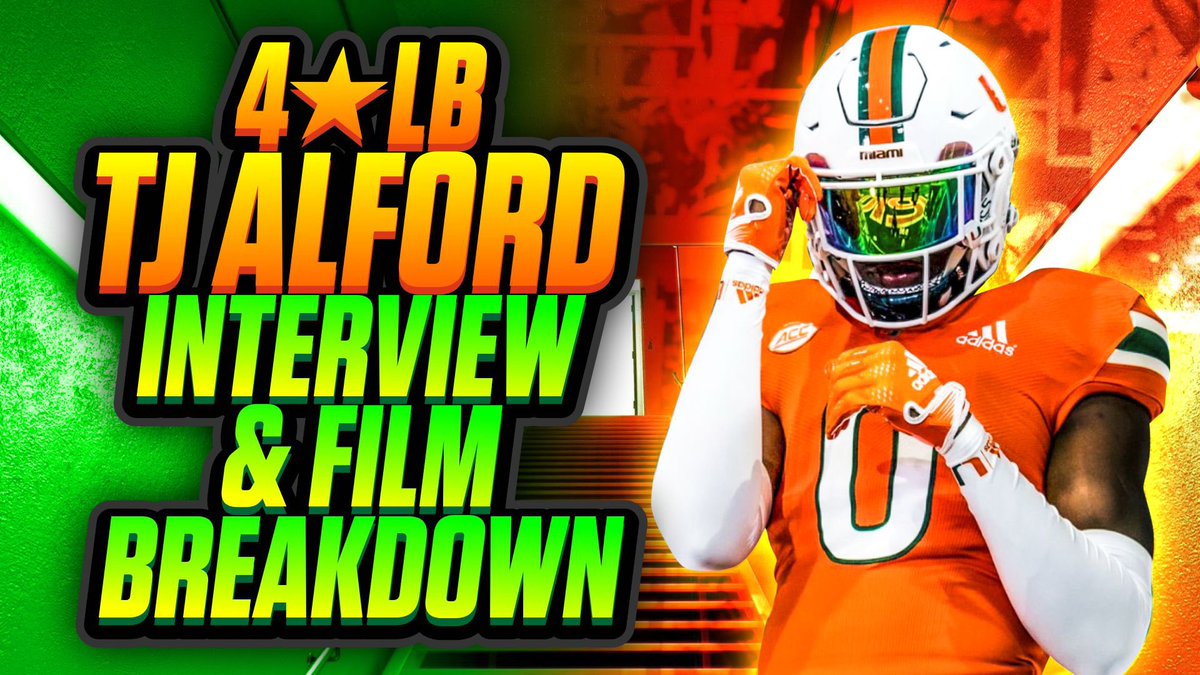 ChalupaBatmaan's tweet photo. Check out my interview with 2025 4βοΈLB Travos βTJβ Alford!
#Recruiting #LBRoom #GoCanes #TheU π
Hit the like button π
Leave a comment π¬
Subscribe to the channel! β
β‘οΈ https://t.co/LUKsAArwZL https://t.co/8mDsTy2aFr