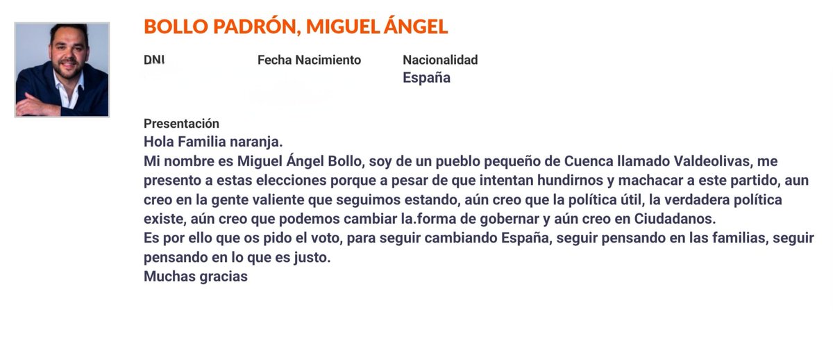 He decidido dar un paso al frente y presentar mi candidatura al Consejo General de <a href="/CiudadanosCs/">Ciudadanos 🇪🇸🇪🇺</a> 

Porque es el momento de arrimar el hombro, es el momento de los valientes, el momento de seguir con la política útil.

Espero contar con vuestro apoyo.
Suerte al resto de candidatos