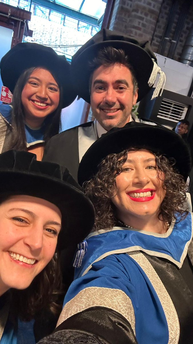 EizaguirreLab's tweet photo. Proud PI moment with the #graduation of 3 amazing Dr. @Leila_Fouda @PerlaRoman27 @ceci_hi91 #phdlife @QMUL https://t.co/AbXOJeEovq