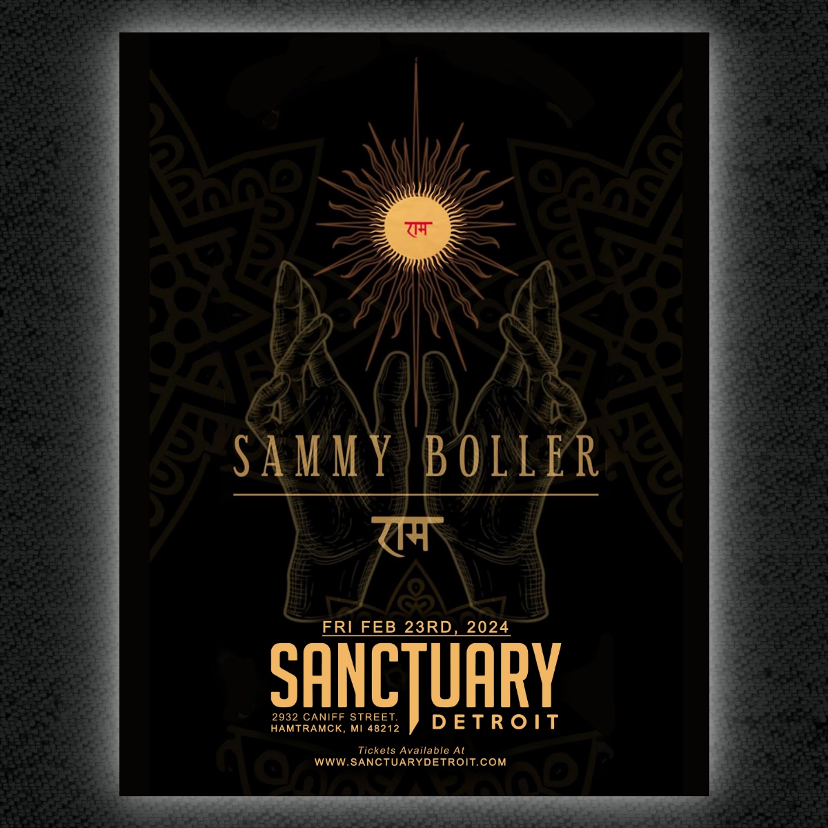 Sammy Boller returns to The Sanctuary 2/23 !! Tickets are on sale NOW at sanctuarydetroit.com