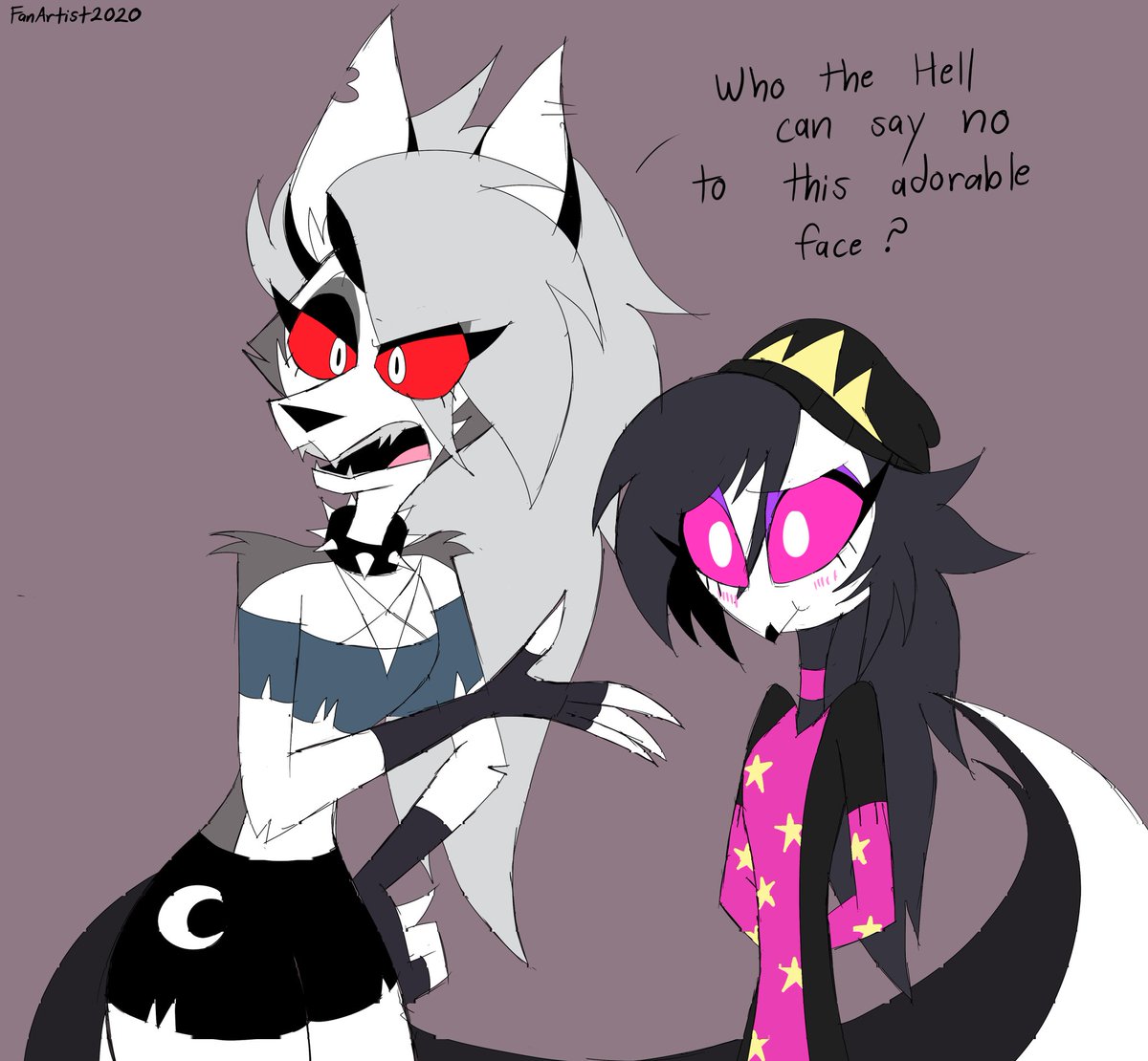 bitchy_houndz's tweet photo. Can you really say no to her *points to @owlgothprincess*

Go ahead try,  it's impossible https://t.co/jrL0nRkh1p