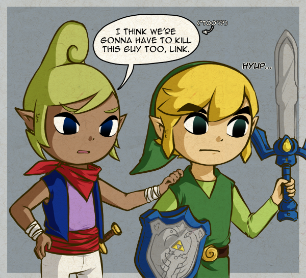 Snow_Bunnii's tweet photo. It's the meme. You know the one.
and yes, "too". multiples must perish, unfortunately😔🪦
#tloz #windwaker #TheLegendOfZelda #tetra #link #meme #ithinkweregonnahavetokillthisguy #toonlink #telink #lol https://t.co/uQi4RihcPx
