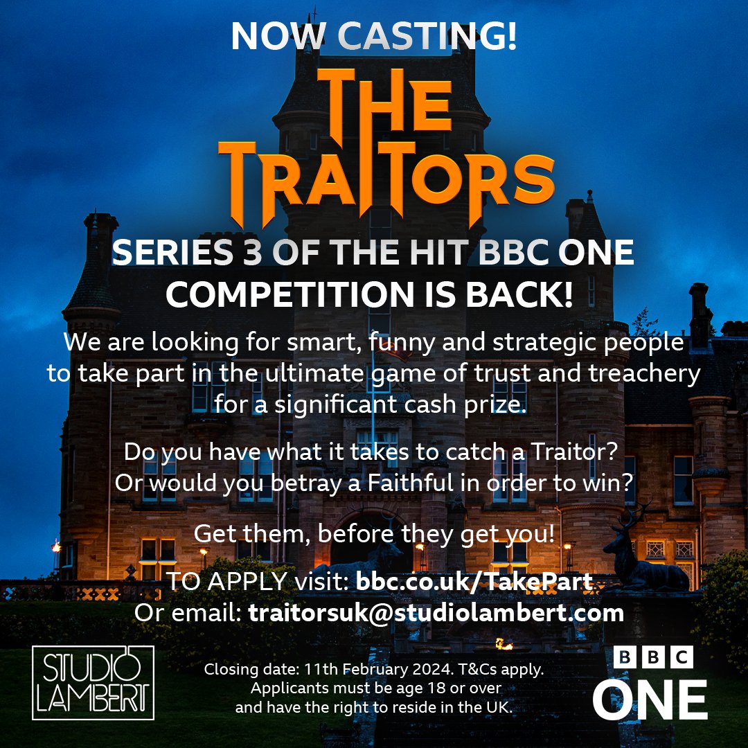TellyCastUk's tweet photo. Want to play a game?
#TheTraitors #TheTraitorsUK #TheTraitorsBBC https://t.co/Q3VQrqgHOb