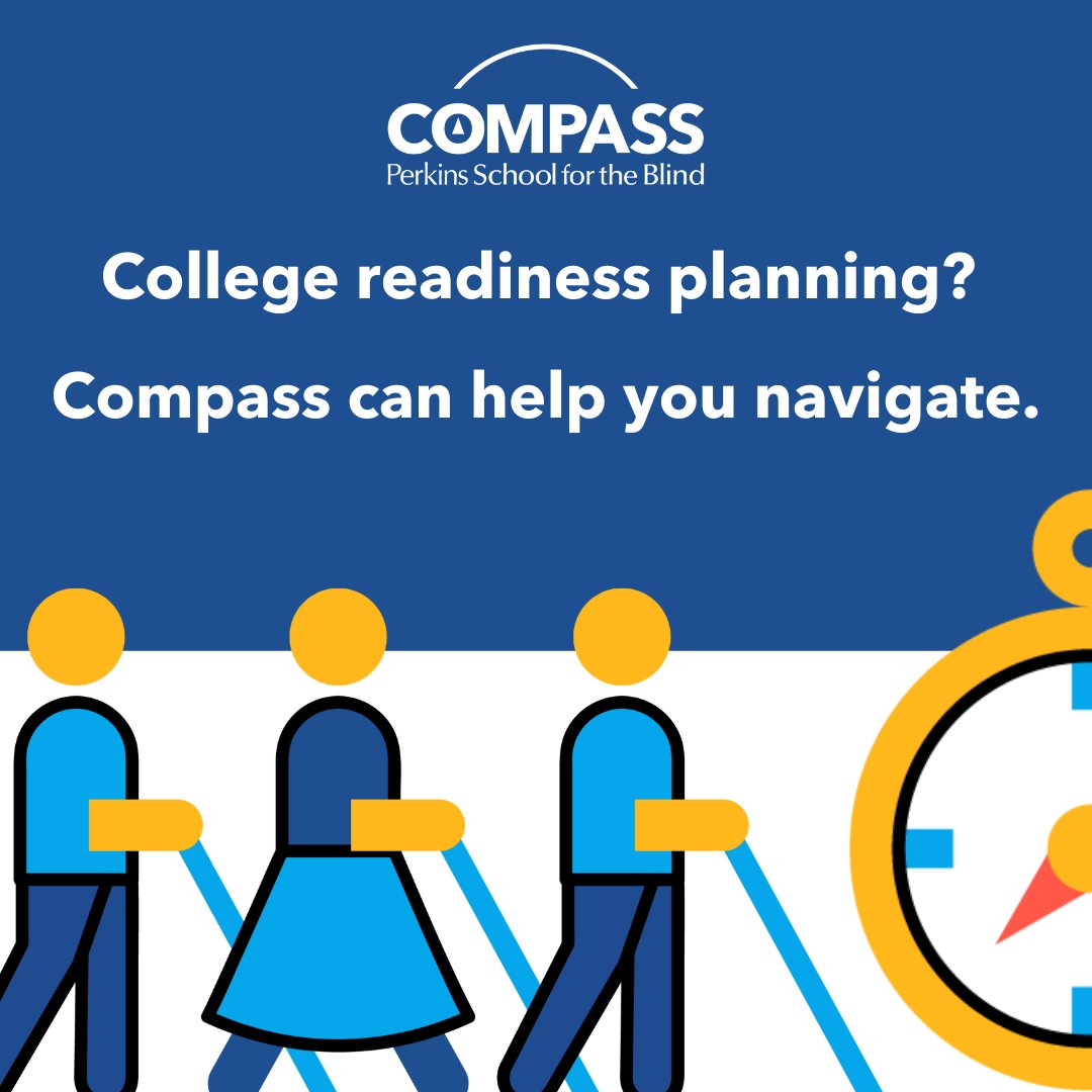 PerkinsVision's tweet photo. Compass, our nine-month virtual #CollegeReadiness program, helps #VisuallyImpaired, college-aspiring high schoolers - plus their families and #TVIs - address the often-overlooked gaps in college and career prep.
Is Compass right for you? Learn more at https://t.co/I4KTwNdk5T https://t.co/6Co09TGrnG