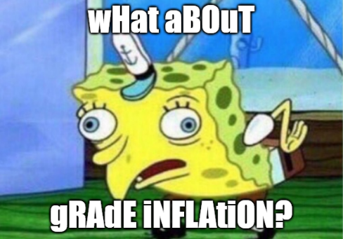 JonBoeckenstedt's tweet photo. Grade inflation is a huge problem......

If you consider the primary purpose of secondary education in America to be a sorter for the highly rejective colleges.  #EMTalk https://t.co/hDdZLDTFF1