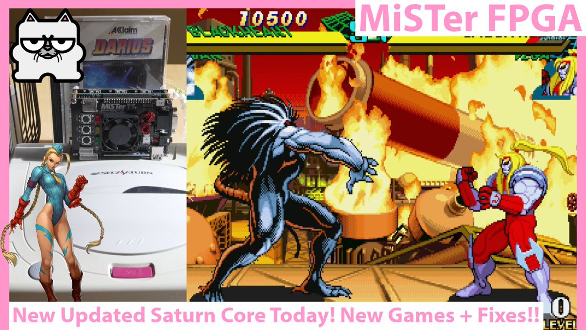 Happy days! The #MiSTerFPGA #SegaSaturn core was updated five hours ago...and its legit good. New games, fixes, the works. Plus we know Srg320 is all good. Go check the new #Sega core out youtu.be/qDyXCEhyv7E #gaming #GamingCommunity #gaming_news #GamingNews #retrogaming