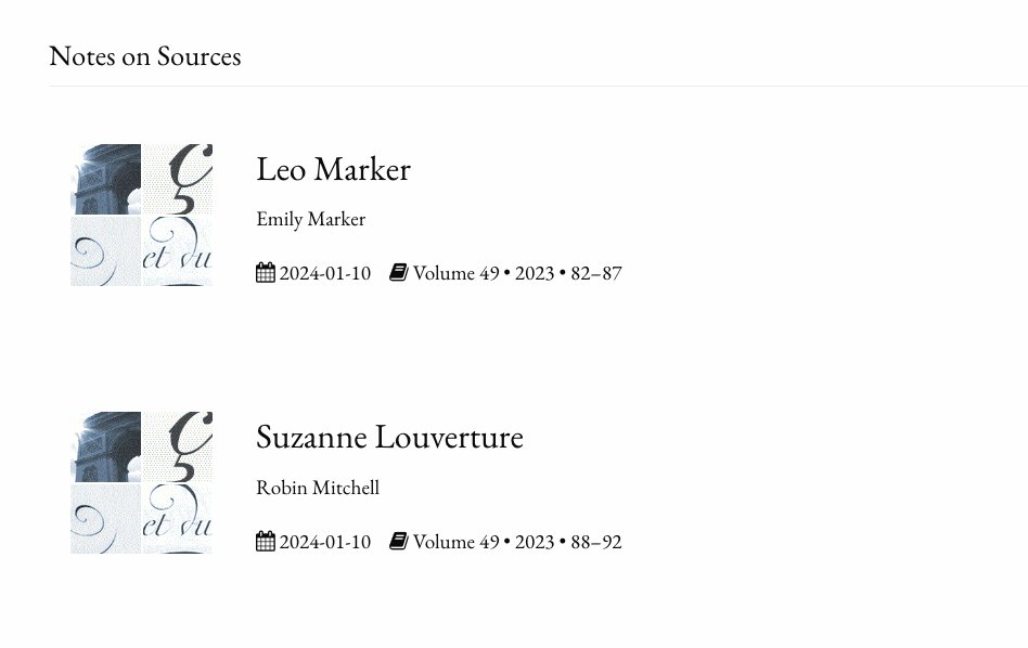 journal_wsfh's tweet photo. @amichaeldaily @rpanchasi @UMichLibrary @WestFrenchHist @MeryemBelka1 @surlyBurleigh In our new "Notes on Sources" section, Emily Marker &amp; @ParisNoire share material from research projects currently in progress. 

Check out these glimpses into work on the Holocaust &amp; the Haitian Revolution by two stellar scholars of French &amp; Francophone history. https://t.co/vcJwHSE28J