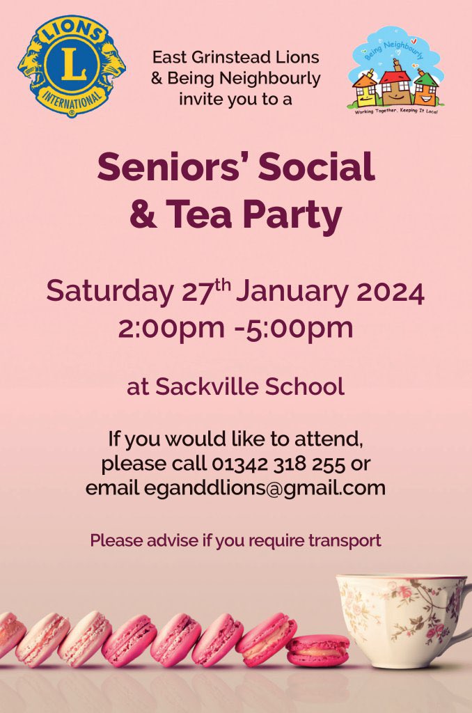 Do you know someone who would enjoy this lovely social event? Still some places left so book now.