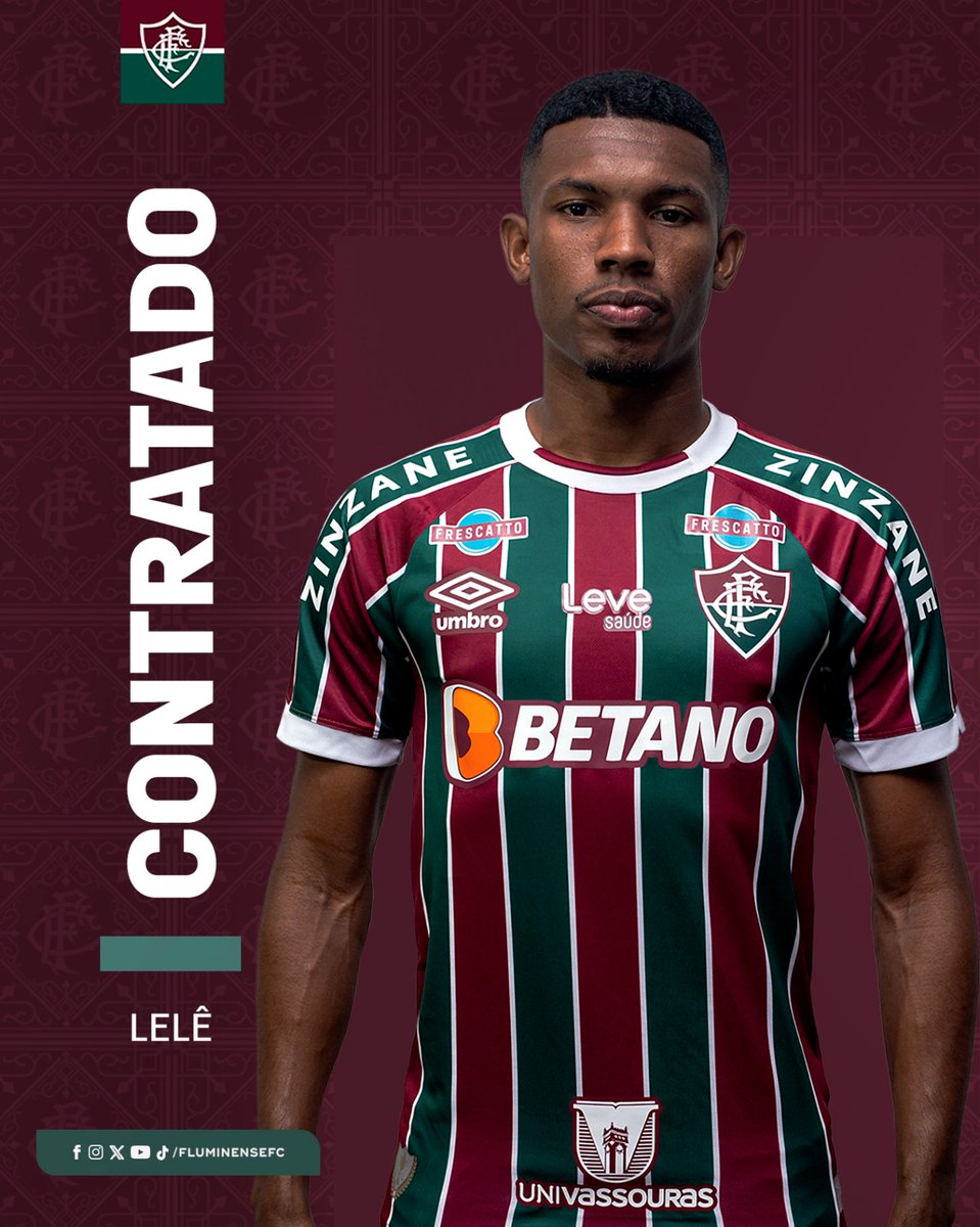 FluminenseFC's tweet photo. É DO FLUMINENSE! Lelê assina contrato definitivo com o Tricolor até o fim de 2028. Seguimos juntos! 🇭🇺

Saiba mais >> https://t.co/AOIr0Ke7gF https://t.co/bz02mmxiyk