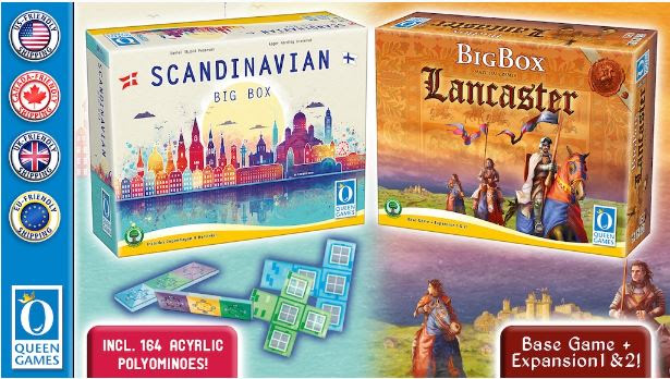 🚀 Sichert euch JETZT auf Kickstarter unsere 🌟 Skandinavische BigBox 🎲Copenhagen &amp; Helsinki - Deluxe und neu aufgelegt die Lancaster BigBox. Vollgepackt mit ALLEN Erweiterungen!  #Brettspiele #Kickstarter kickstarter.queen-games.com