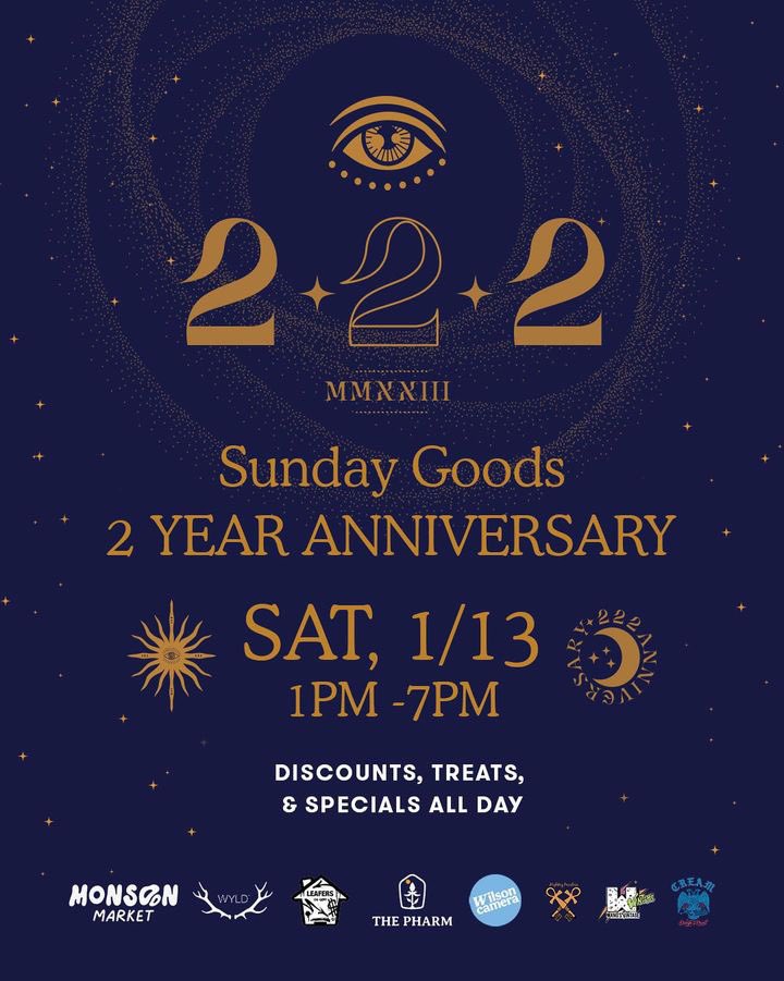 Where will you be this weekend??? CREAM is heading up to <a href="/sundaygoods/">Sunday Goods</a>  to help celebrate a whole two years !! #creamforever #sundaygoods