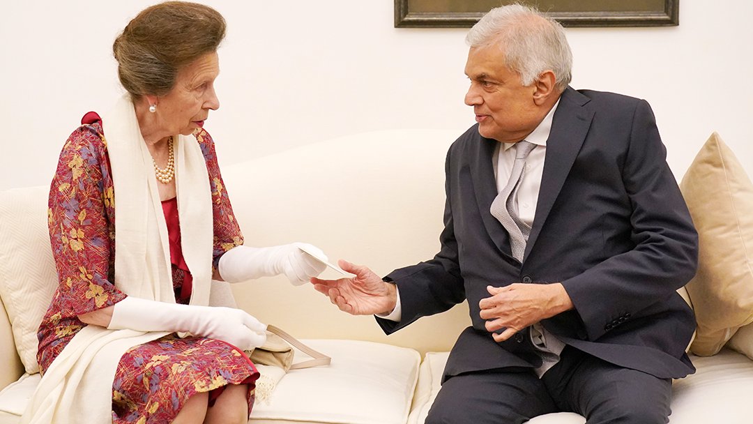 RoyalFamily's tweet photo. “I would like to extend my very best wishes to Your Excellency and the people of Sri Lanka as we celebrate the seventy-fifth anniversary of bilateral relations between our two countries”

The Princess Royal has delivered a message from The King to The President of Sri Lanka.

Visit https://t.co/qE9dcx9h5x to read His Majesty’s message in full.