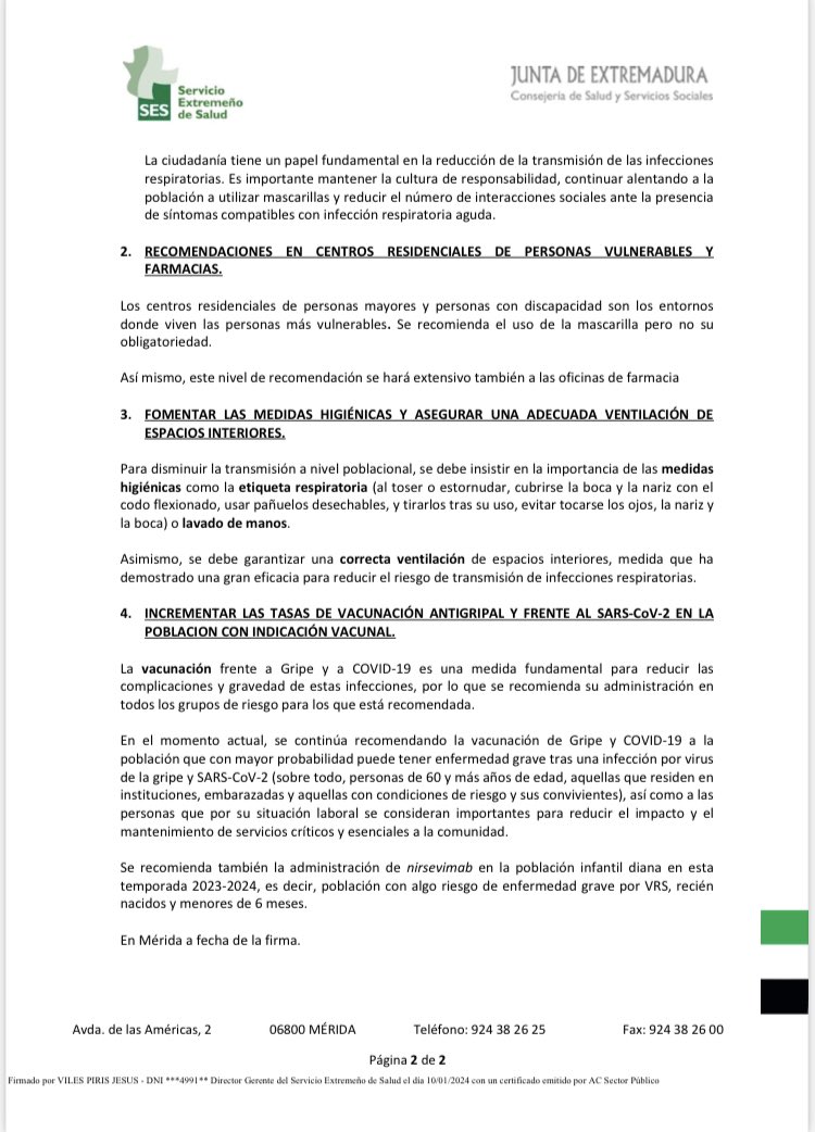 Medidas para la prevención y control de enfermedades respiratorias agudas: 
Uso de mascarillas
Medidas higiénicas y de ventilación 
Vacunación 
#SES #mascarillas #gripe #COVID19