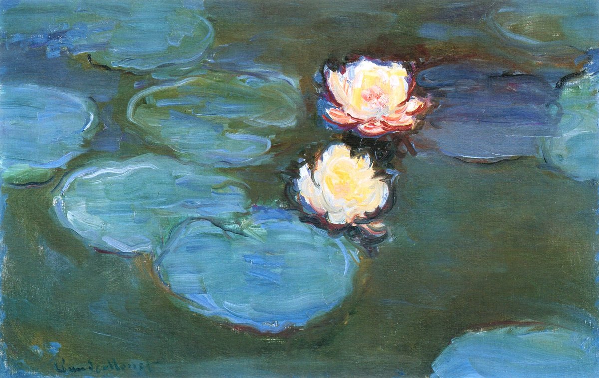 artistmonet's tweet photo. Water Lilies, 1899 https://t.co/1XSWDlwXQF https://t.co/zxFtQmPUoS