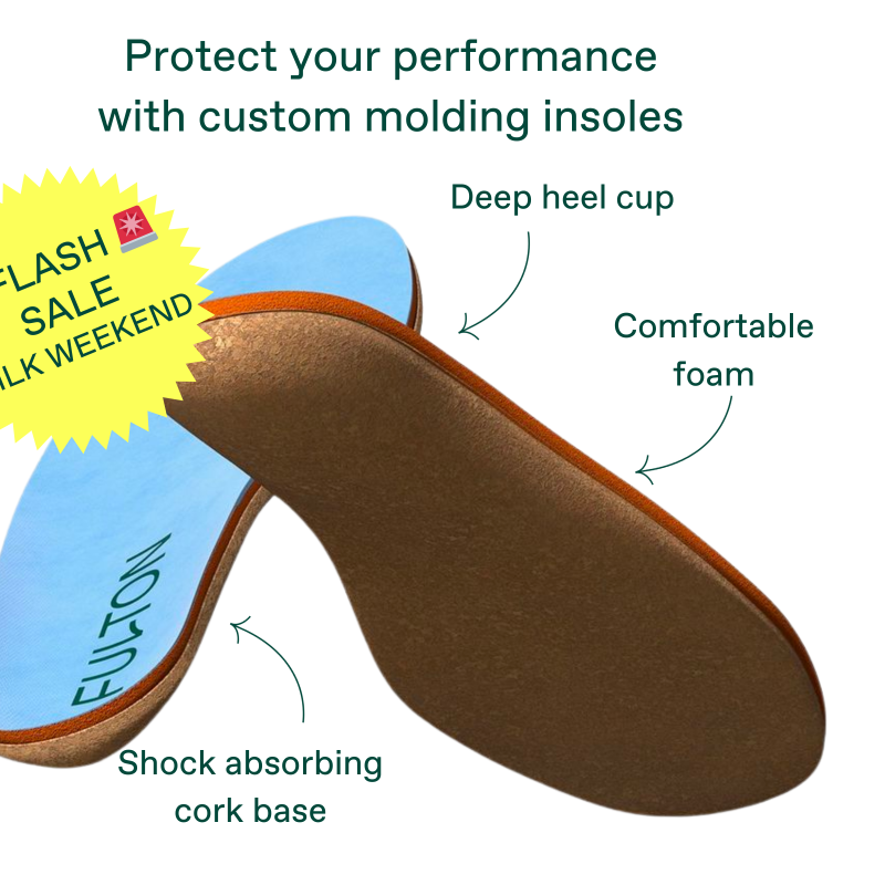 walkfulton's tweet photo. 🚨Our MLK Weekend sale is now on. 📢 It's time to get on top of those New Year's resolutions. 🌟

Fulton insoles stabilize your body with custom-molding arch support eliminating pain from the ground up. 

Make 2024 active, comfortable, and pain-free with Fulton Insoles. ☁️