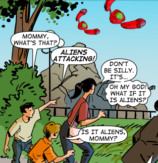 WundermanComics's tweet photo. Aliens Attacking!

** Artwork from issue #27
from the ongoing series: Earth Invasion

At all your favorite digital comic places 

info on our site @ https://t.co/NK2bI5AmWo   

writer:
@NateWunderman
artist:
@gcaracuzzo

#aliens #scifi #earthinvasion #comics https://t.co/eFV8xr95ZL