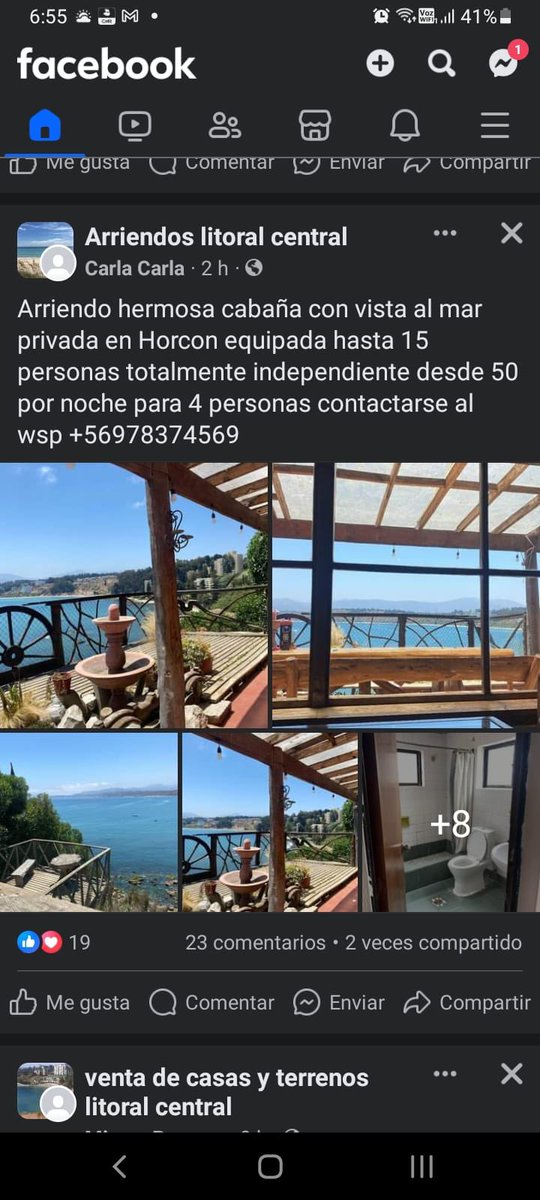 andreademelmac's tweet photo. Les pido que me ayuden a funar a una vieja estafadora (más vieja que yo) que está utilizando fotos de la casa de mi tía en Horcón para estafar a gente incauta, le están transfiriendo dinero para realizar reservas! 🤬 https://t.co/UQA3e2iJhG