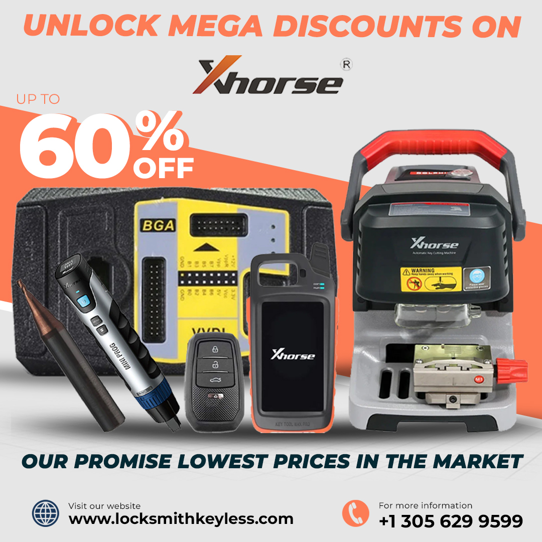 LksmithKeyless's tweet photo. Unlock Mega Discounts: Xhorse Super Sale Happening Now!
https://t.co/YzveAEPJps

#Chip #CuttingMachineAccessories #CuttingMachines #ProgrammerCuttingMachine
#ProgrammingDeviceAccessories #ProgrammingDevices #UniversalRemotesBlades https://t.co/i9NWx3CJZV
