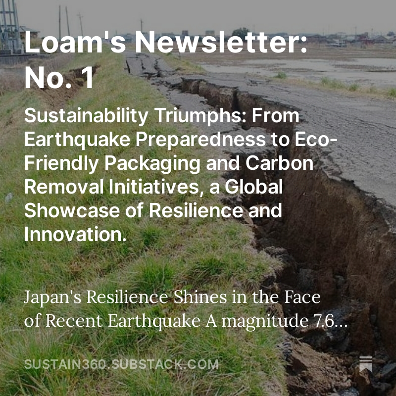 Loam_Climate's tweet photo. At @Loam_Climate we are on a mission to democratize information related to sustainability and decarbonization. 

Sign up for our bi-weekly newsletter to stay in formed about what is happening on a regulatory, climate, industry, tech and global level. 

https://t.co/wMnWB6GpmA 
#decarbonisation #Sustain360