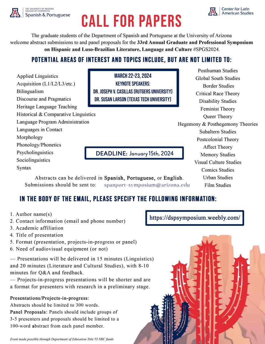 Spanish & Portuguese Graduate Symposium tweet media