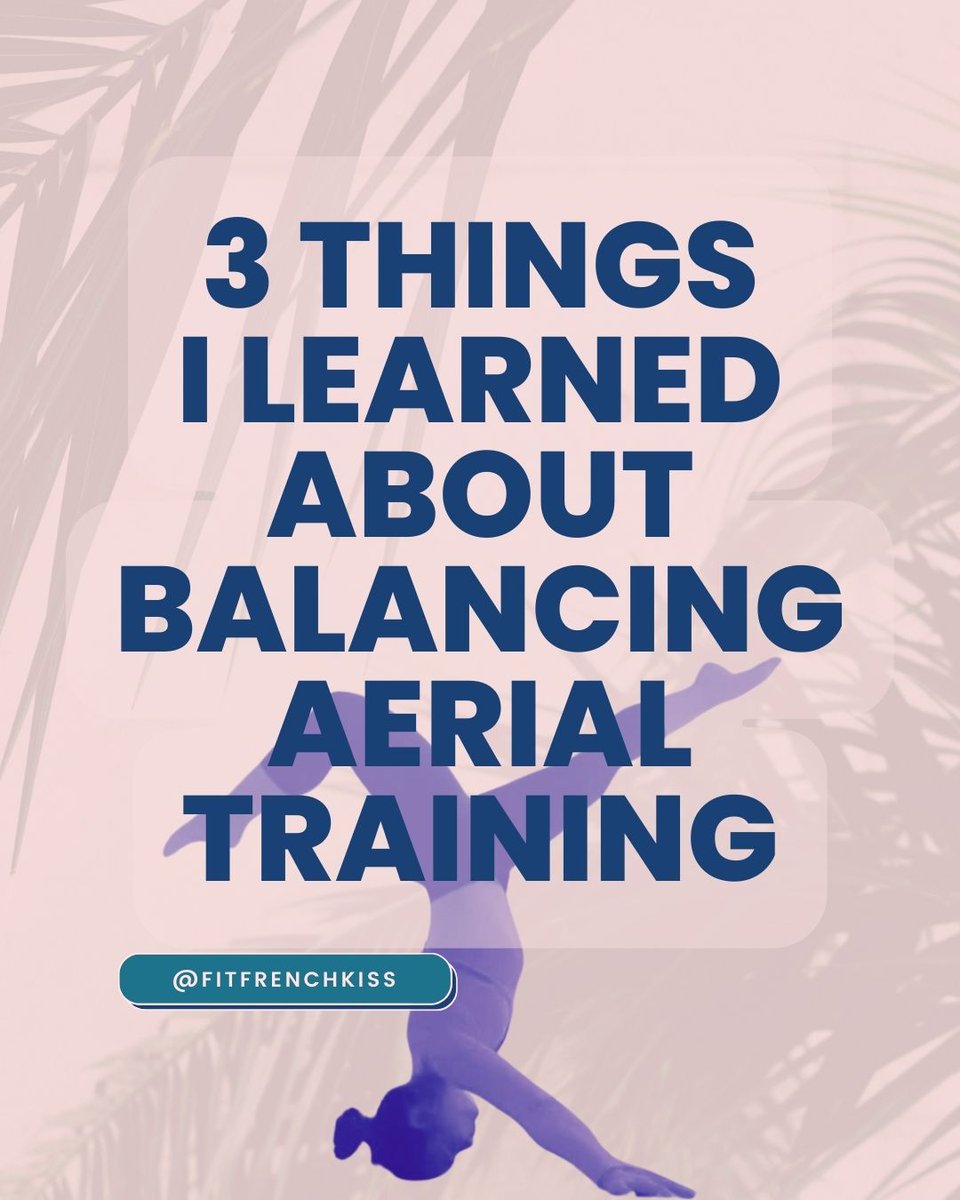 FitFrenchKiss's tweet photo. 3 THINGS I HAVE LEARNED ABOUT BALANCING AERIAL TRAINING  the last one is 🤯

After 10 years navigating the hustle and bustle of the busy hospitality industry, I've learned a lot about balancing aerial training. 
🎪✨

#aerialmovement #aeriallife  #aerialinspiration https://t.co/nVZi0Zptcm