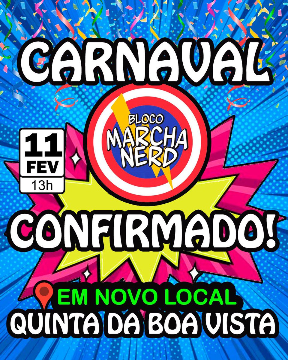 MARCHA NERD TA DE CASA NOVA!!!

Quem vem com a gente nesse carnaval?
#Carnaval2024 #carnario