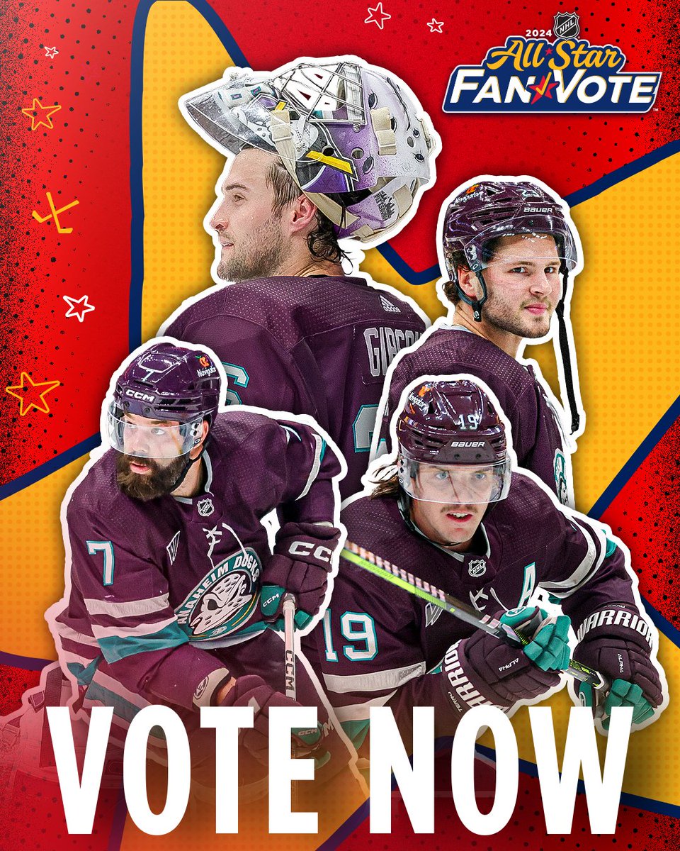 Retweets count DOUBLE for #NHLAllStarVote today!!

#NHLAllStarVote Mason McTavish
#NHLAllStarVote John Gibson
#NHLAllStarVote Radko Gudas
#NHLAllStarVote Troy Terry

Get to RTing!