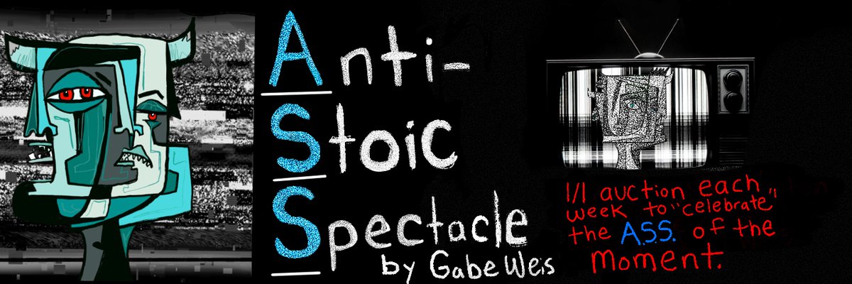I am thrilled to announce the launch of the Anti-Stoic Spectacle (ASS), a partnership with <a href="/niftygateway/">Nifty Gateway Studio</a>! Each week I will have an opportunity to have a jab at the space I loves so much. Think of ASS sort of like Beeple's Everydays with less commitment and perhaps a few fewer