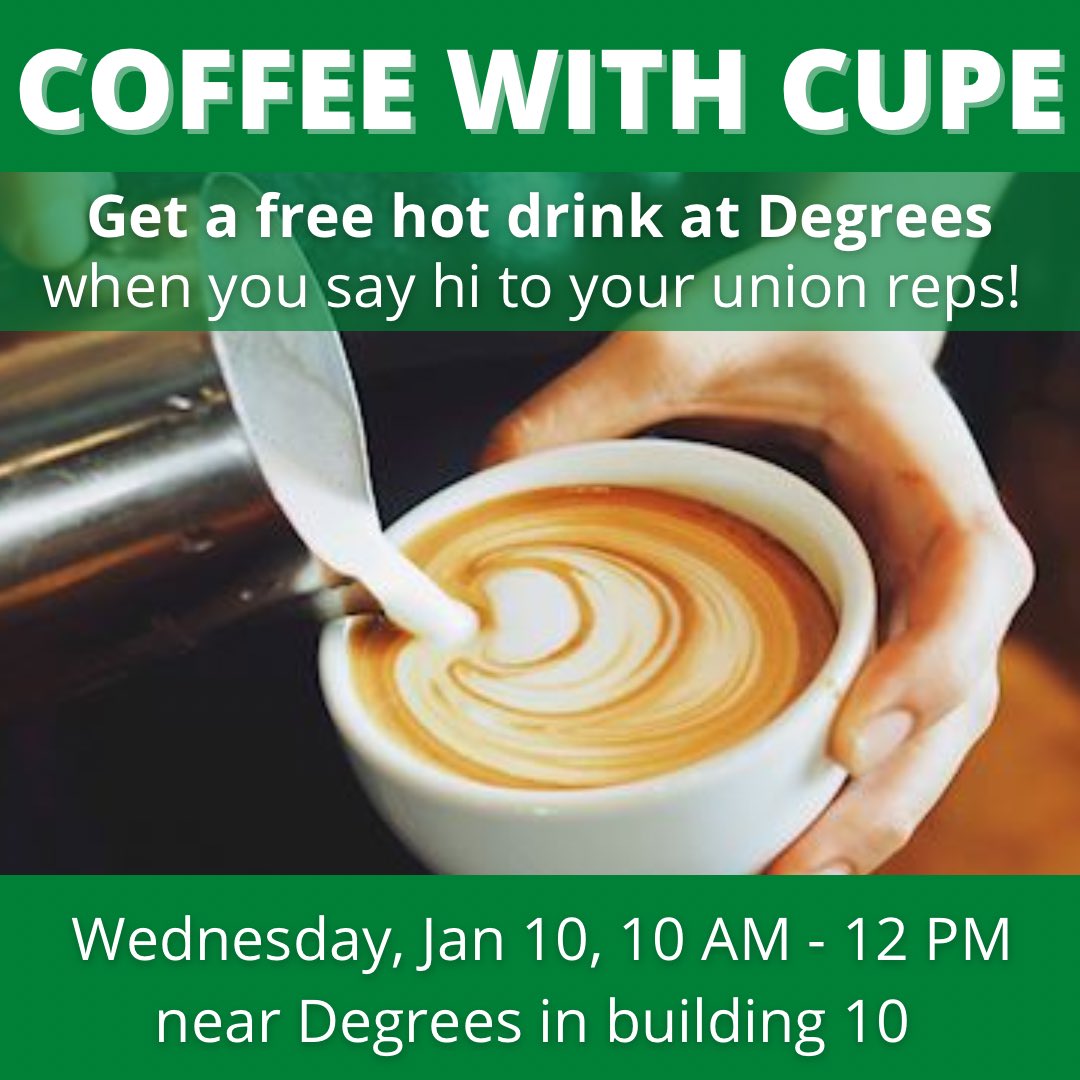 unbccupe2278's tweet photo. TODAY: head over to building 10 by Degrees, say hi to Guowei, our chairperson, and get a coffee on us! https://t.co/DxbR2QF8O0