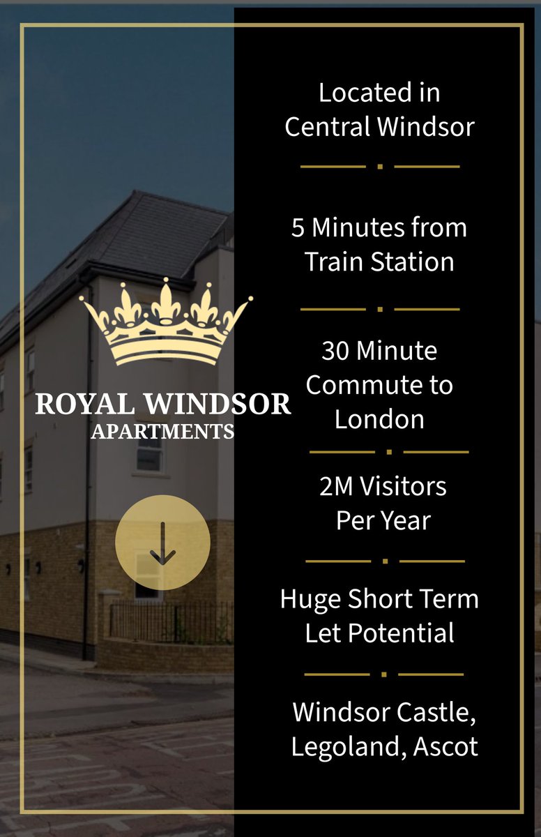 When it comes to considering a solid property investment, no location is more solid and desirable then Royal Windsor. It has everything, with London on it's doorstep. 2 year rent guarantee also. zc.vg/Kun0w?m=0 
#royalwindsor #propertyinvestment