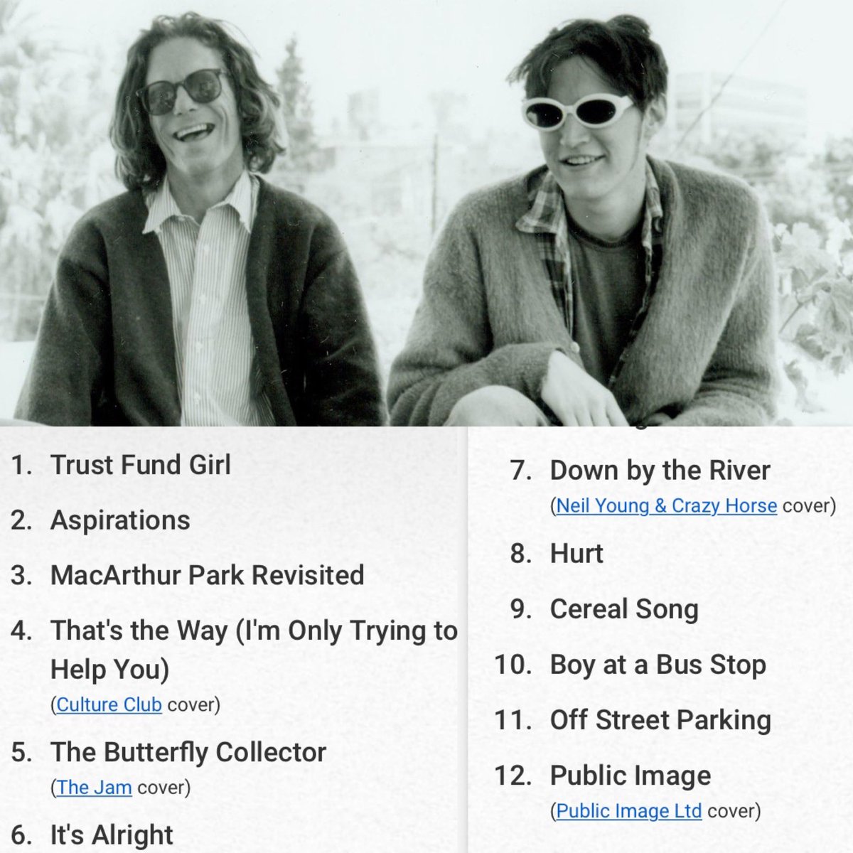 Eye0pener's tweet photo. 20-year old JK performed at The Scream in LA with Bob Forrest as @_BicycleThief this day in the year 2000. Look at that setlist! We could go for some Culture Club right about now…. 🙌

📸 TBT
Setlist: https://t.co/UixNOoYQU5

#joshklinghoffer #pluralone #bobforrest @Pluralone1 https://t.co/l7FtMhnNqI