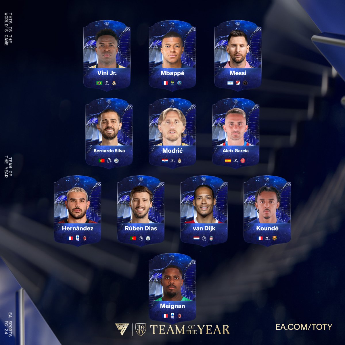 Voici ma #TOTY chez les hommes et les femmes ! Désignez les meilleurs 🔥 Votez dès maintenant x.ea.com/79172 🙌 @EASPORTSFC #FC24