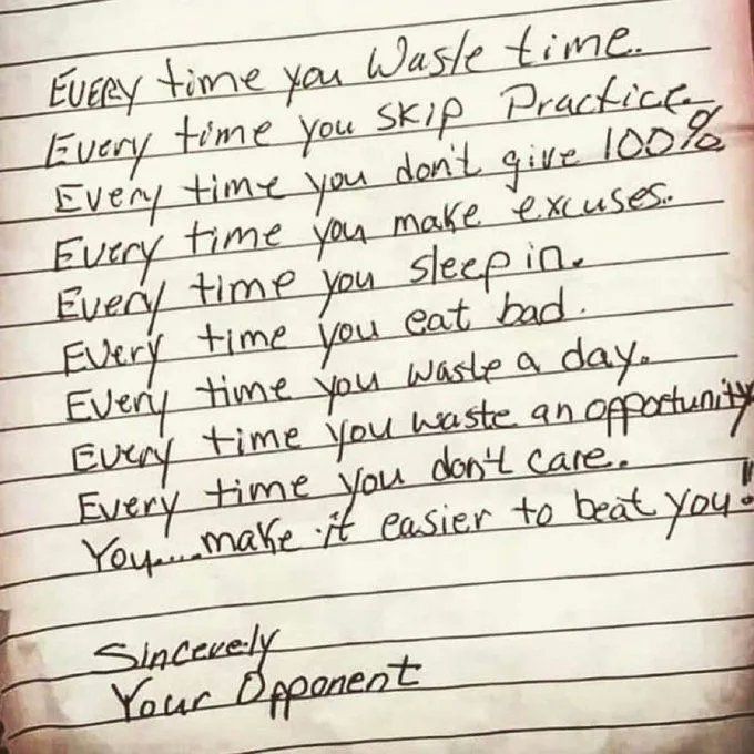 Don’t make it easier for your opponent. - via @CoachJordan82