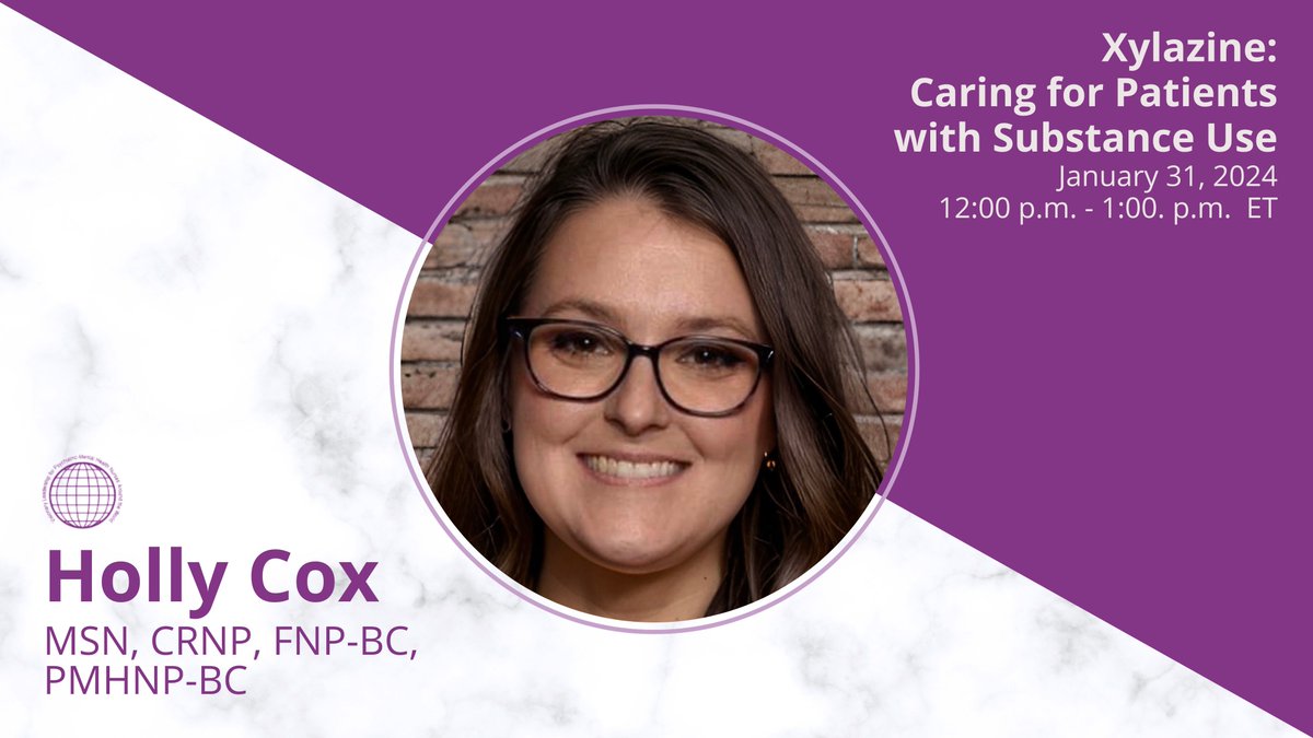 Join us for ISPN's newest webinar, 'Xylazine: Caring for Patients with Substance Use.' Holly Cox, MSN, CRNP, FNP-BC, PMHNP-BC, will present the one-hour session on Wednesday, January 31 from 12-1 pm EST. Learn more and register at: ispn-psych.org/01312024-webin… @ispnconnect