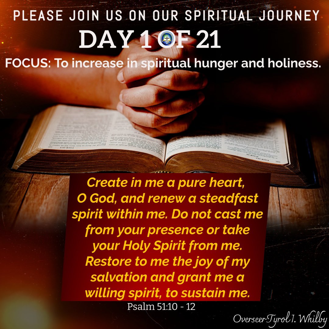baucapostolic's tweet photo. Join us on a 21 day spiritual journey: https://t.co/WBuwwZtEqw