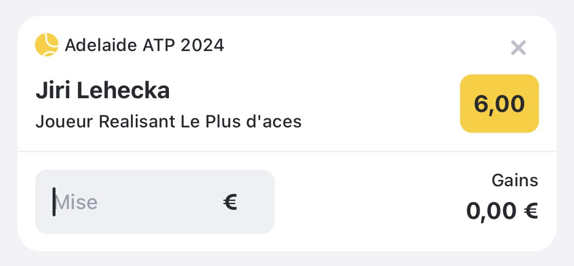 Opening_bet's tweet image. J’offre un freebet Wina de 50€ à un follower dans les RT si Lehecka win l’OT ace 🔁🔁👀 #TeamParieur