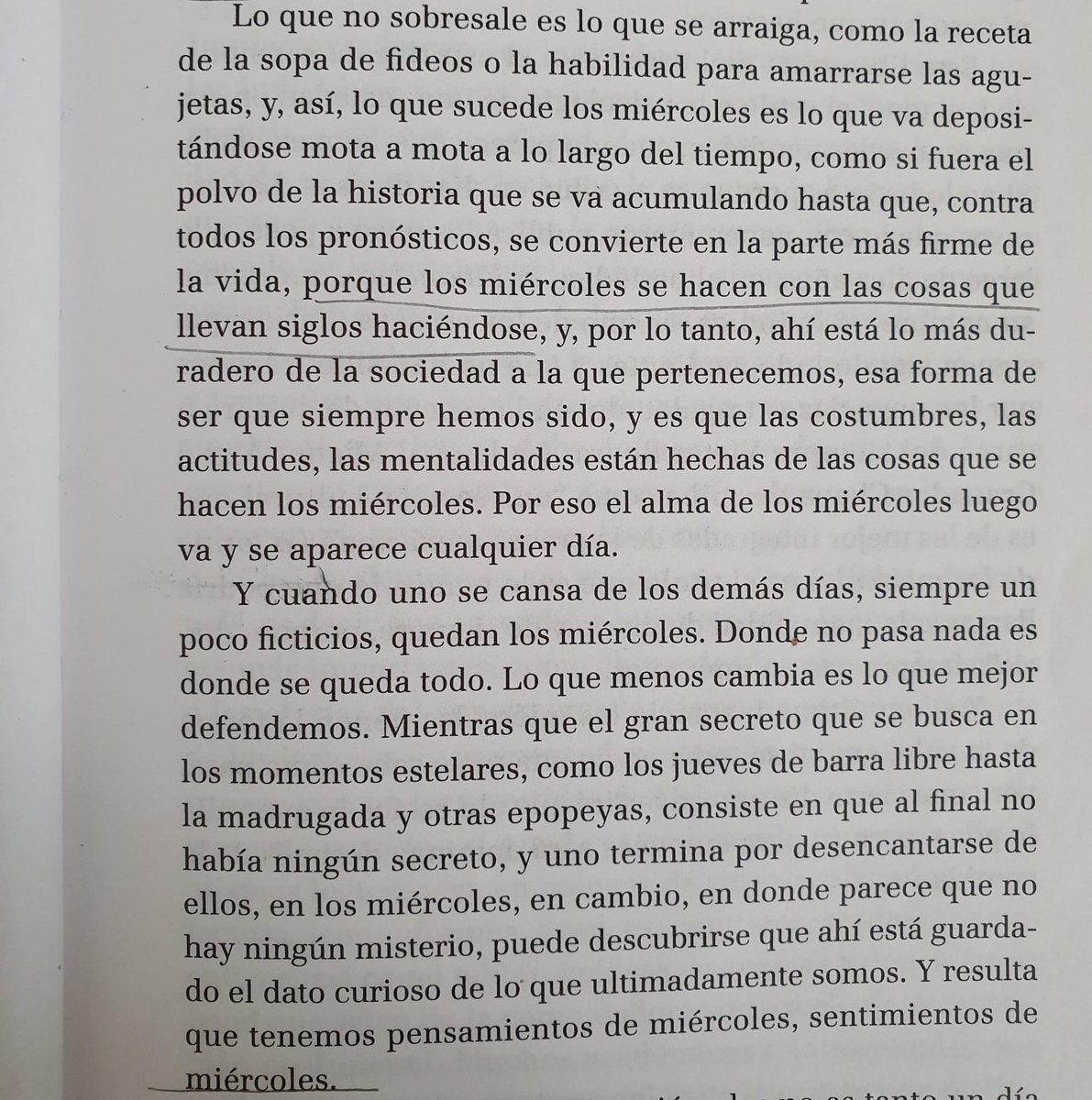 romerodeabril's tweet photo. porque no pasan las cosas espectaculares de los sábados, ni las atroces de los lunes, es un día de cosas normalitas, pero esa es su magia, porque es en lo cotidiano donde se sostiene la vida. Les comparto un fragmento para que disfruten más su miércoles: https://t.co/ahbQfkZKKM