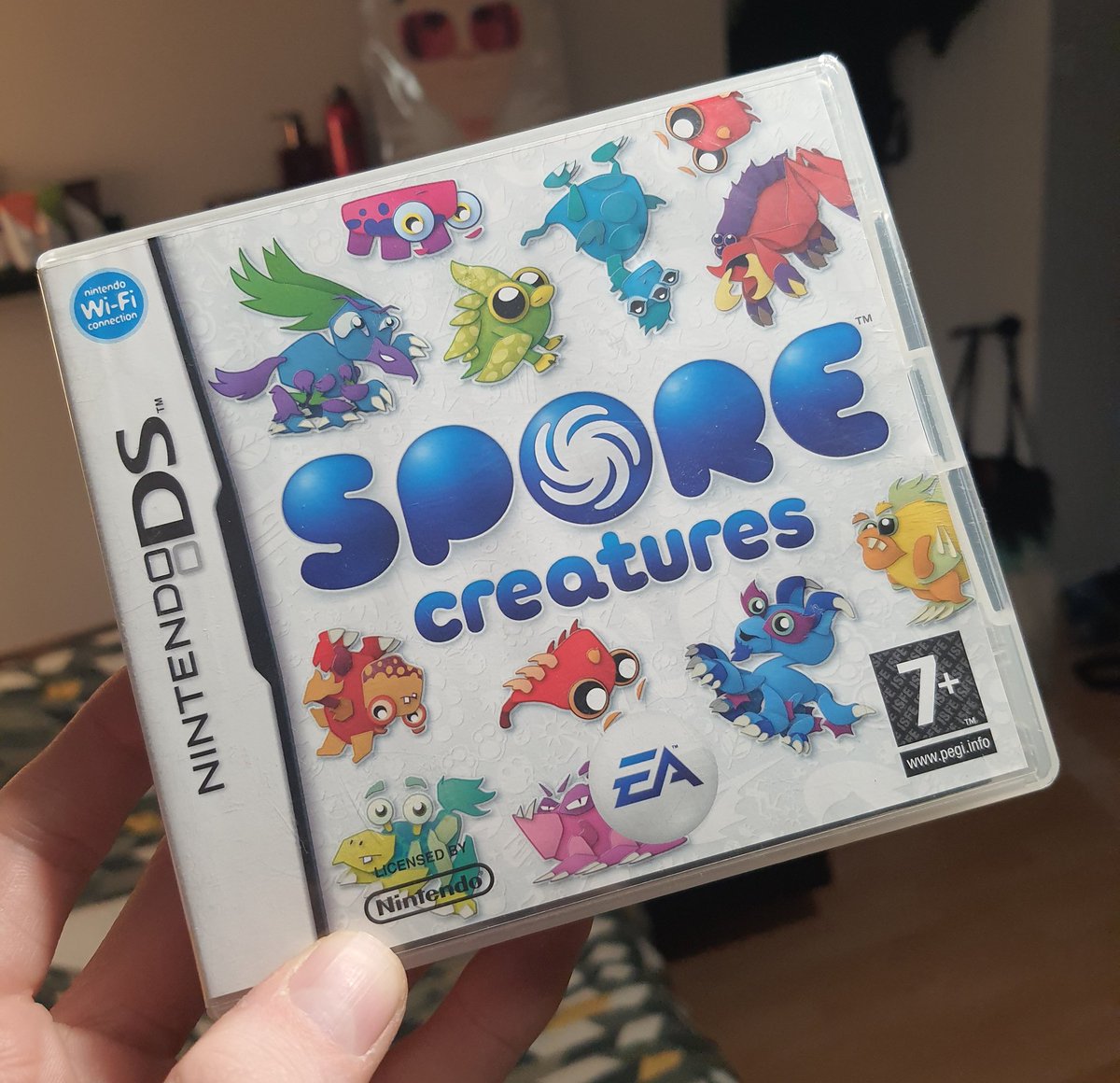 leighwynne33's tweet photo. I'm getting back into handheld gaming recently, playing my #3DS again... So, I picked up two games I  had a long time ago...  #DeadOrAliveDimensions which is a fantastic portable fighter &amp; #SporeCreatures from #DS one of my favourite DS games! 😍 https://t.co/xZ3qHzvJZy