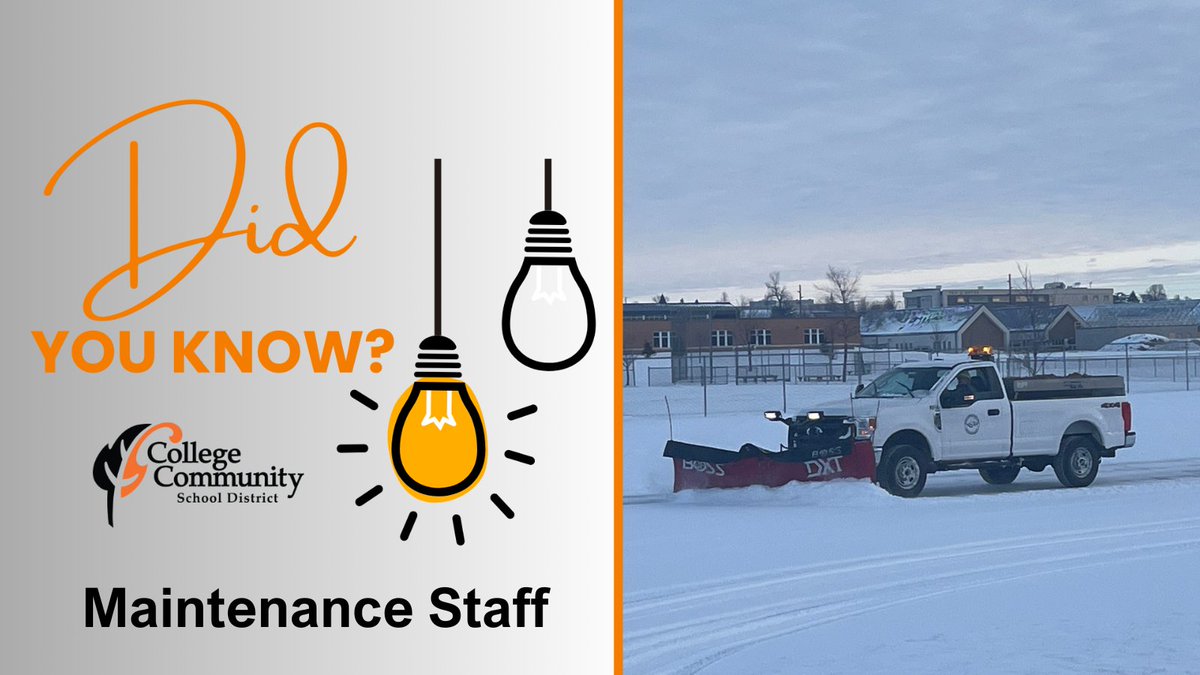 Did you know that College Community employs a team of 13 maintenance staff? Our maintenance team takes care of the grounds and keeps our buildings in good repair. Our maintenance team works to ensure that our facilities and grounds remain welcoming and safe everyone.