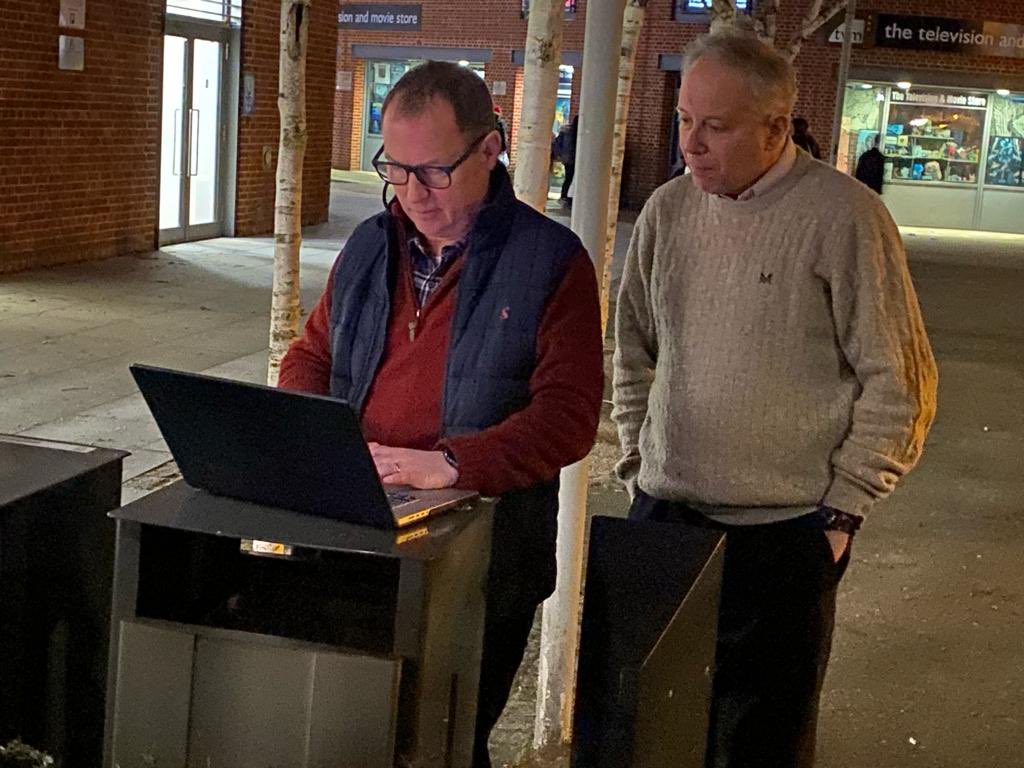 When you evacuate the building because of the fire alarm, you take the edit outside. #nightmare #closecall #tightdeadline #madeitonair <a href="/BBCLookEast/">BBC East</a>