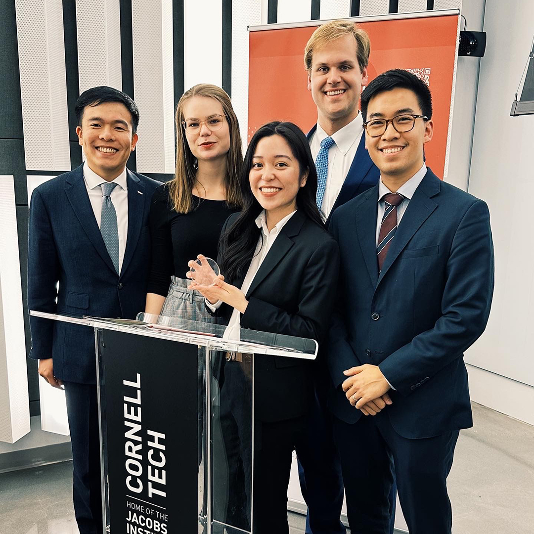 TuftsUniversity's tweet photo. The Fletcher Frontiers, a group of five @FletcherSchool Master of International Business students, secured second place in the Cornell Emerging Markets Institute Corning Case Competition. 

https://t.co/gCVoU9JIzL https://t.co/8nFmcFFogO
