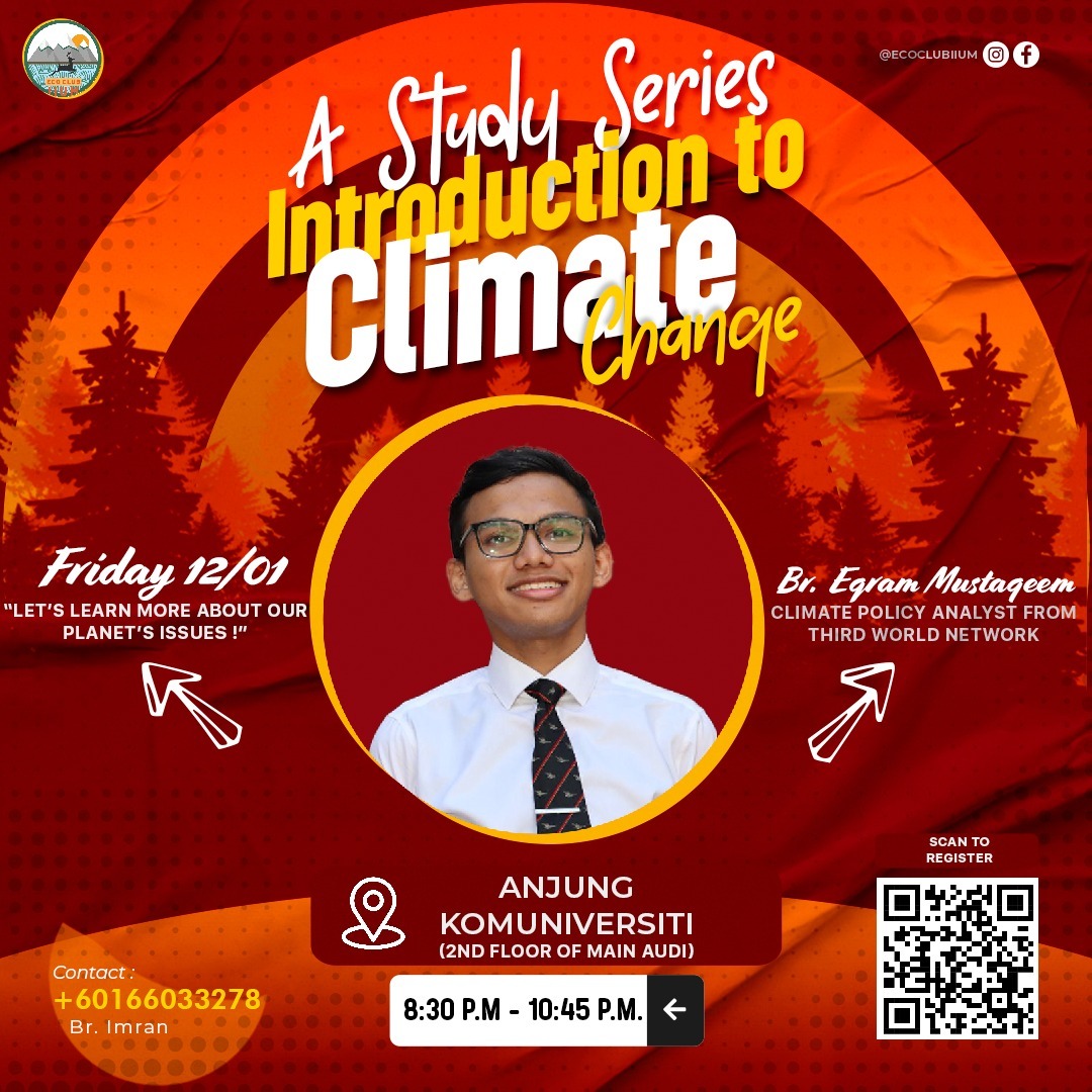 📚 Join us for an immersive *Study Series: Introduction to Climate Change!*

🗓 Date &amp; Day: 12/1/2024 (Friday)
🕣 Time: 8:30 PM - 10:45 PM
📍 Venue: Anjung Komuniversiti, 2nd Floor of Main Audi

Register here now! 🚀🌱
👉 forms.gle/Az8h1Fo85wxhBy…