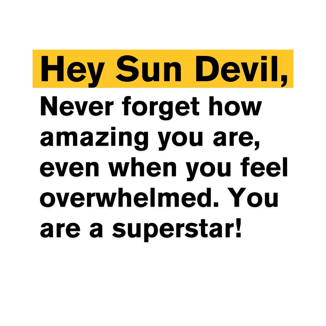 asuonline's tweet photo. Your shine inspires us every day. We are so proud of you. Keep going #SunDevils!
#DigitalDevils https://t.co/FPULtO0FV6