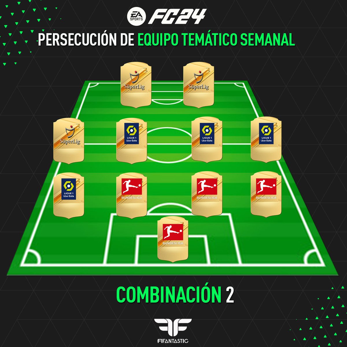 FIFAntastic's tweet photo. 📣 Gracias a los objetivos "Persecución de equipo temático semanal" podéis conseguir 10 sobres y 6 Player Picks, ideales para abrir en los #TOTY 

📝 Aquí tenéis el resumen de premios 🏆 y las combinaciones de ligas para cumplir todos los objetivos en 5⃣ partidos 🚀 https://t.co/KnfdNYT85R