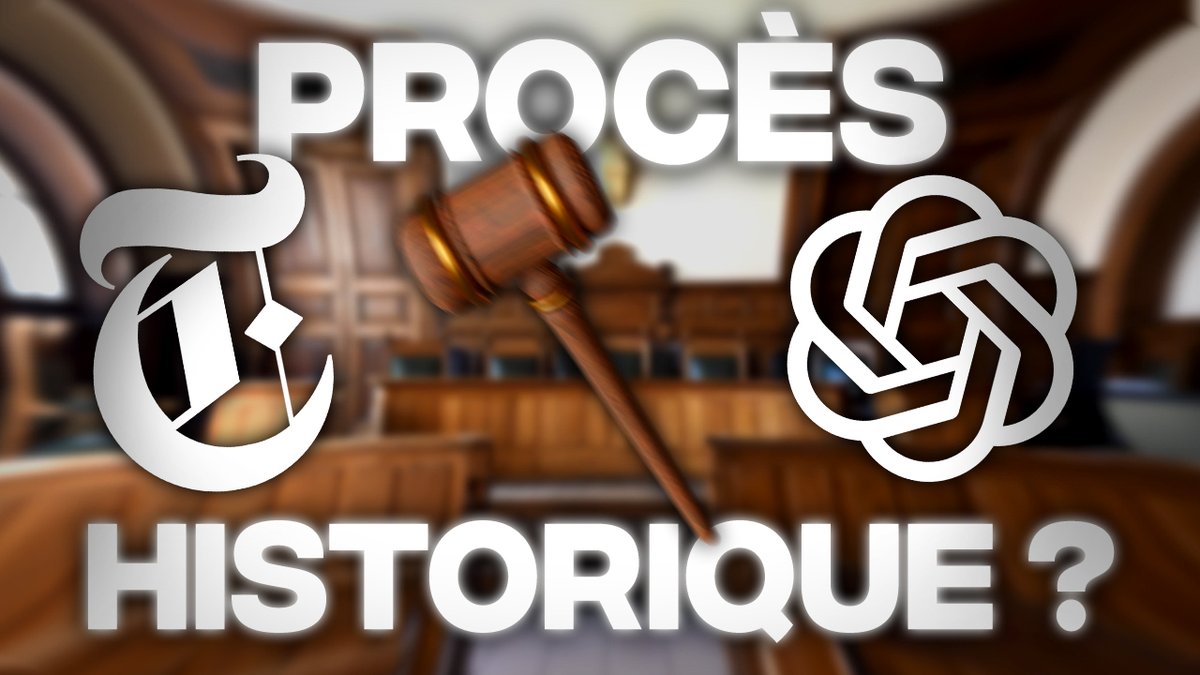 NotPatrick's tweet photo. La 1ère vidéo "extrait RDV Tech" est là!
Un max de RT / vues / likes / comms / abo YouTube appréciés! ❤️

(On a choisi le procès NYT/OpenAI, qui peut avoir des conséquences majeure pour l'IA, plutôt qu'une Nième vidéo CES.)

⬇️⬇️⬇️
https://t.co/F4bNspv3mp
https://t.co/F4bNspv3mp https://t.co/2L0RPba6oa