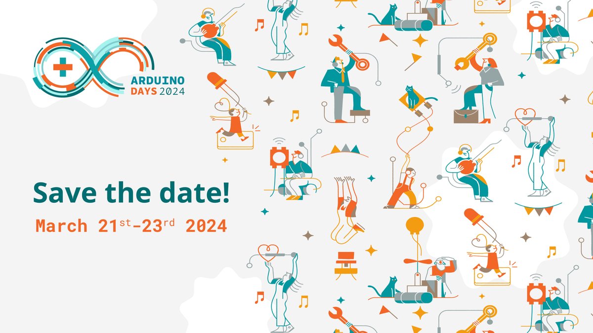 arduino's tweet image. Mark your calendars for #ArduinoDays2024!